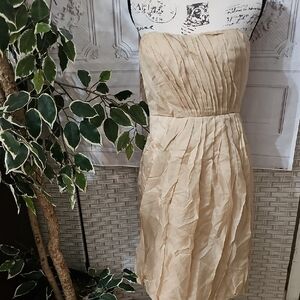 J Crew NWT Strapless Silk/ Linen Dress 6